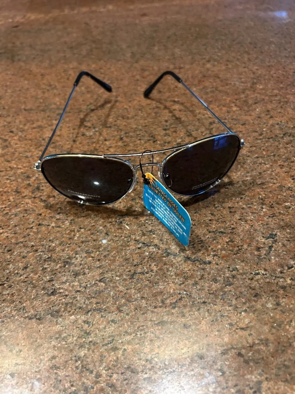 Mirrored Silver Rims Sunglasses - NWT